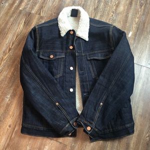 H&M Shearling Denim Jacket